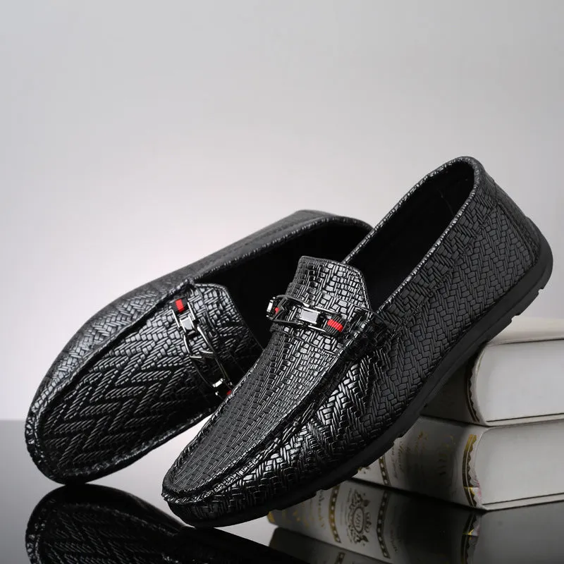 Men's Loafers Leather Shoes Men's Autumn Leisure Shoes