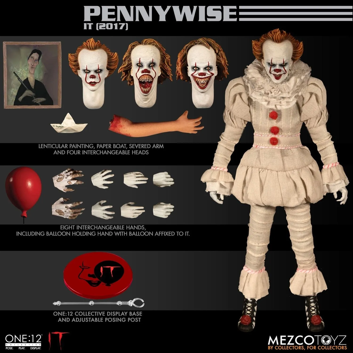 Mezco Toyz It: Pennywise One:12 Action Figure