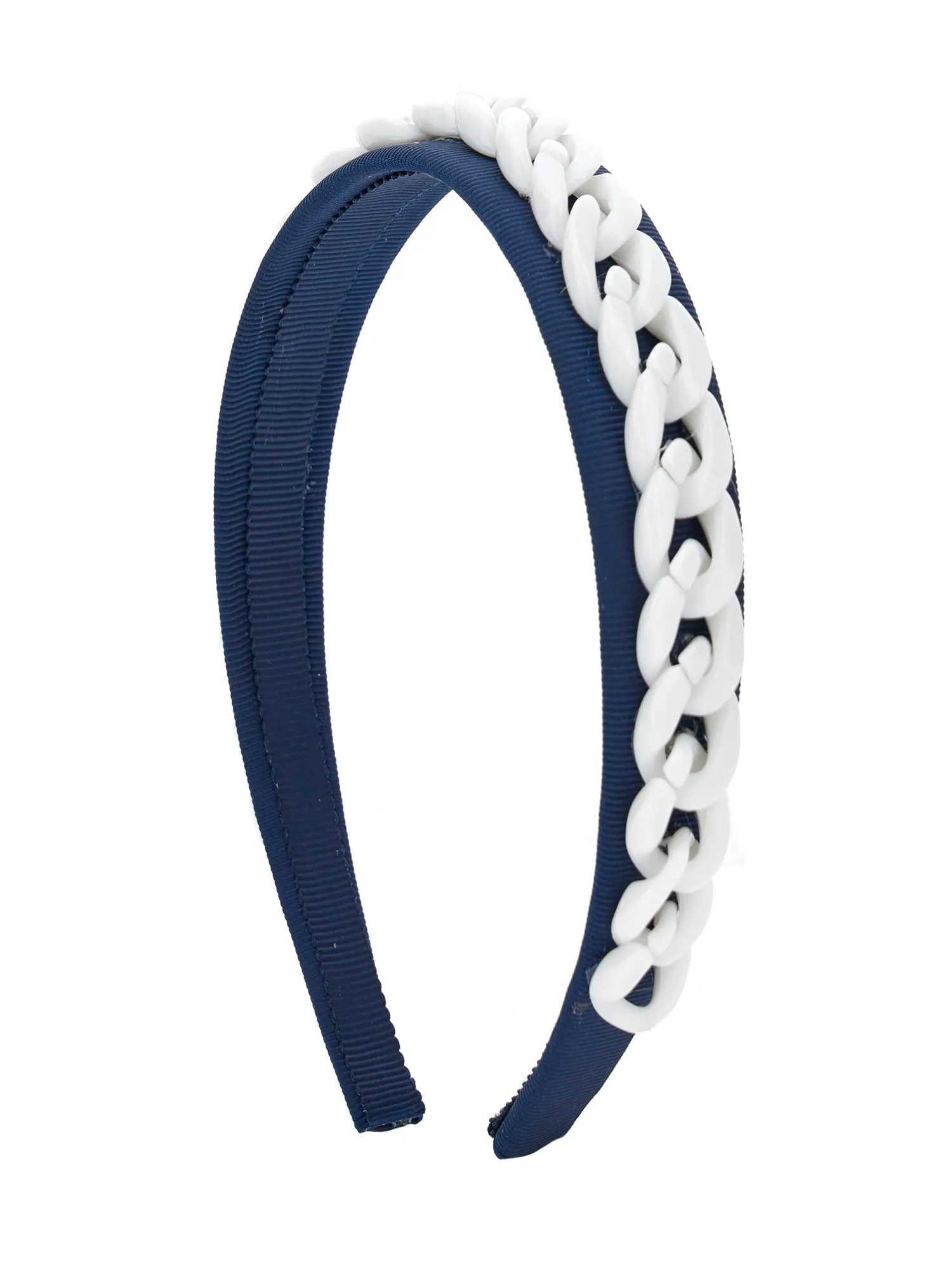 ML Blue White Chain Headband