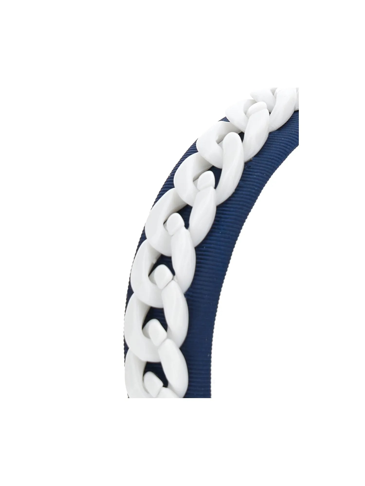 ML Blue White Chain Headband