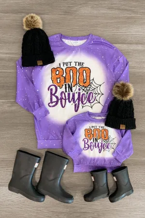 Mom & Me - "I Put The Boo In Boujee" Purple Top