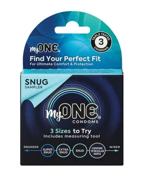 My One Snug Sampler Condoms - Pack of 3