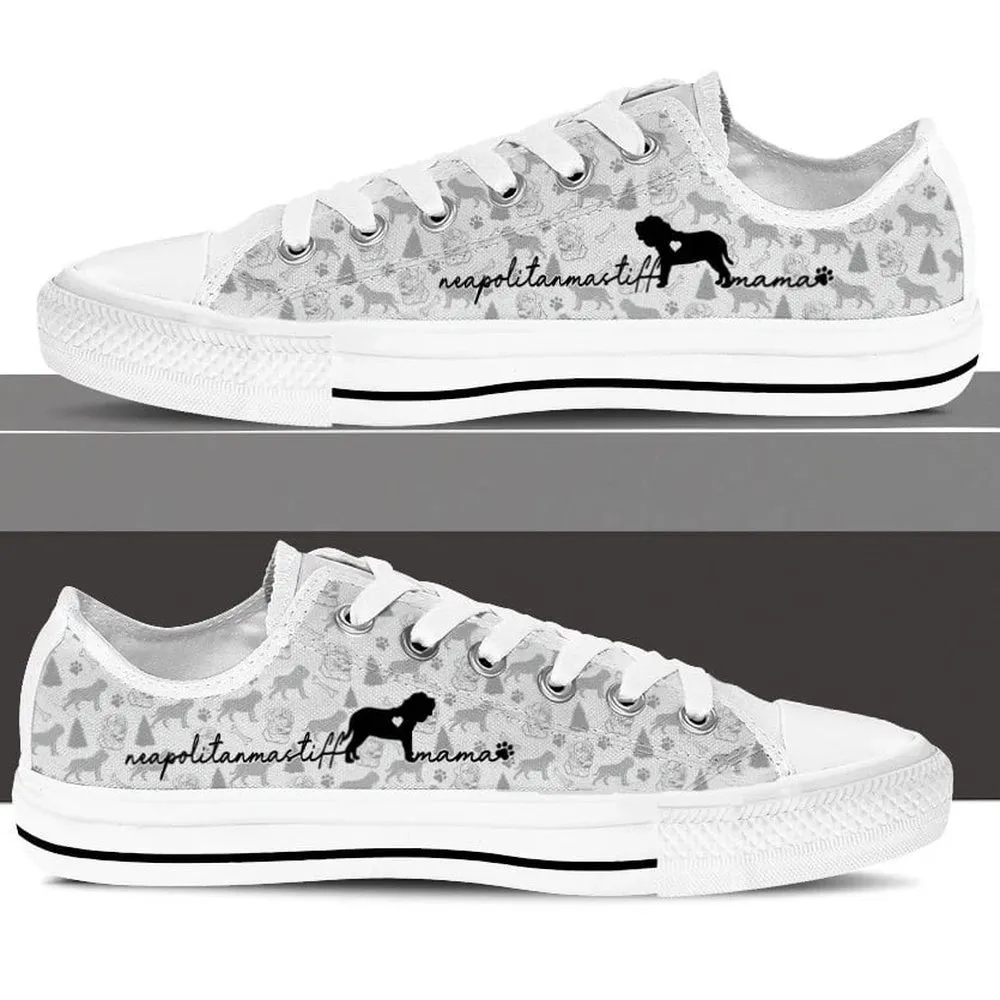 Neapolitan Mastiff Low Top Shoes - Dog Walking Shoes Men Women, Dog Printed Shoes, Canvas Shoes For Men, Women