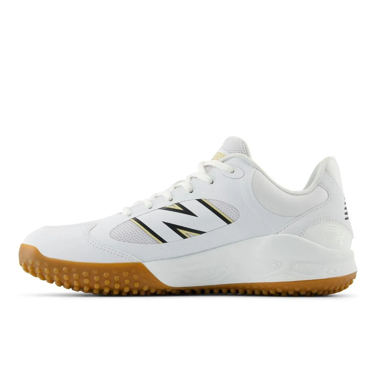 New Balance Men's Fresh Foam 3000 v7 Turf Baseball Shoes - White/Gum - T3000TW7