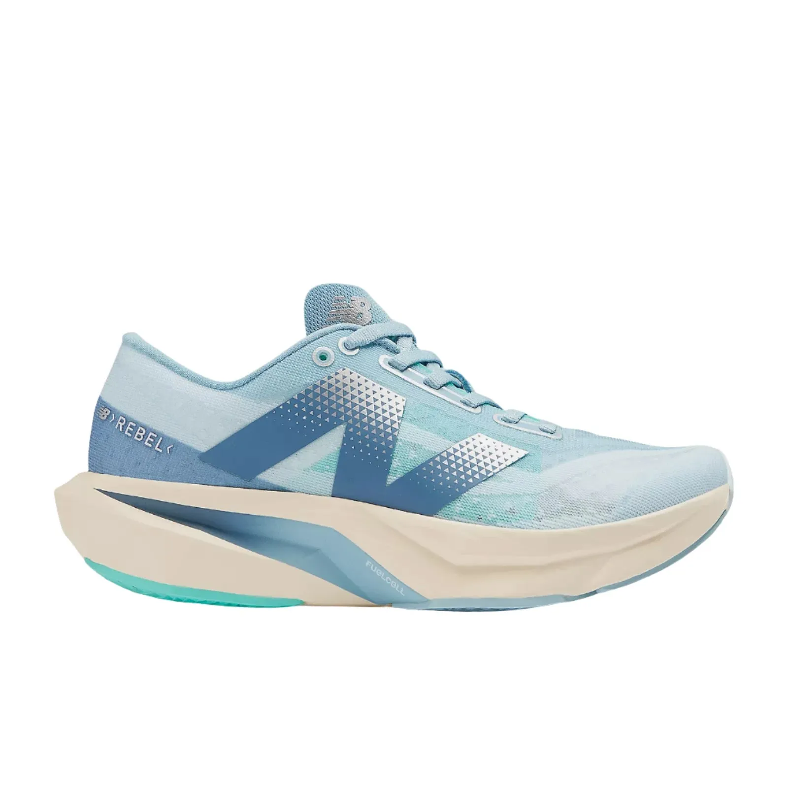 New Balance Womens Trainer FuelCell Rebel V4 Quarry Blue