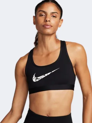 Nike Swoosh Women Training Bra Black/White