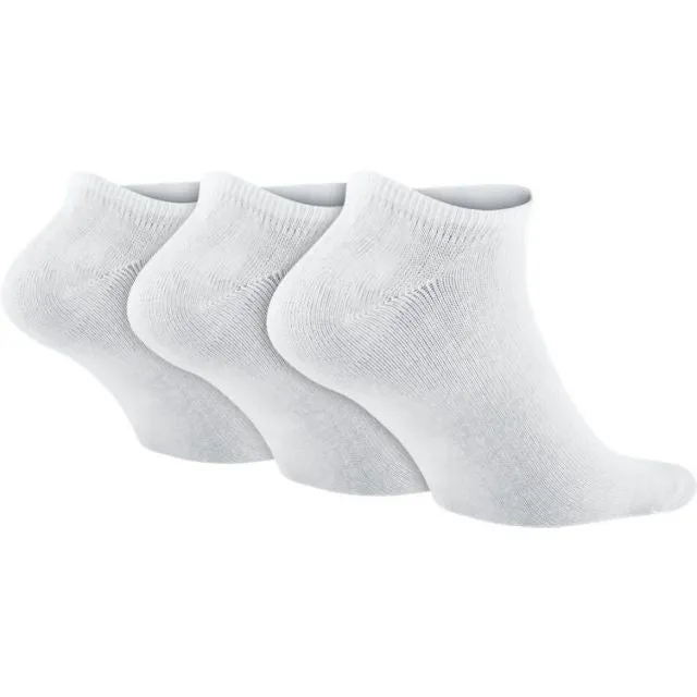 Nike UNISEX TRAINING Sx2554-101 U Nk Ltwt Ns 3Pr-Value WHITE Sock