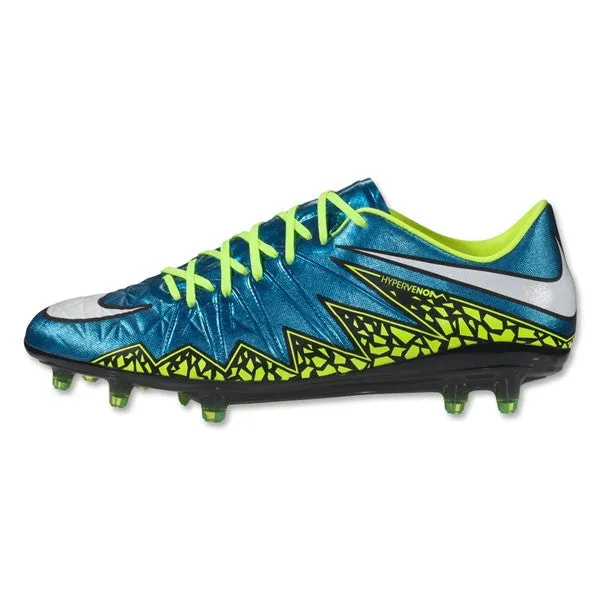 Nike Women's Hypervenom Phinish FG (Blue Lagoon/White)