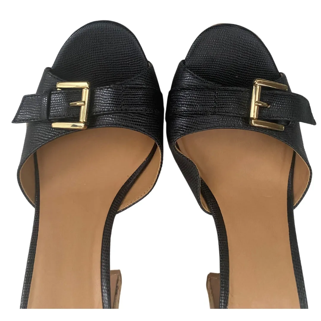 NINEWEST Edeline Platform Sandal Black SIZE 42