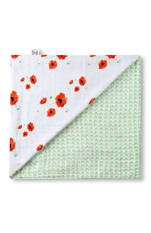 ORGANIC SNUG BLANKET - POPPY