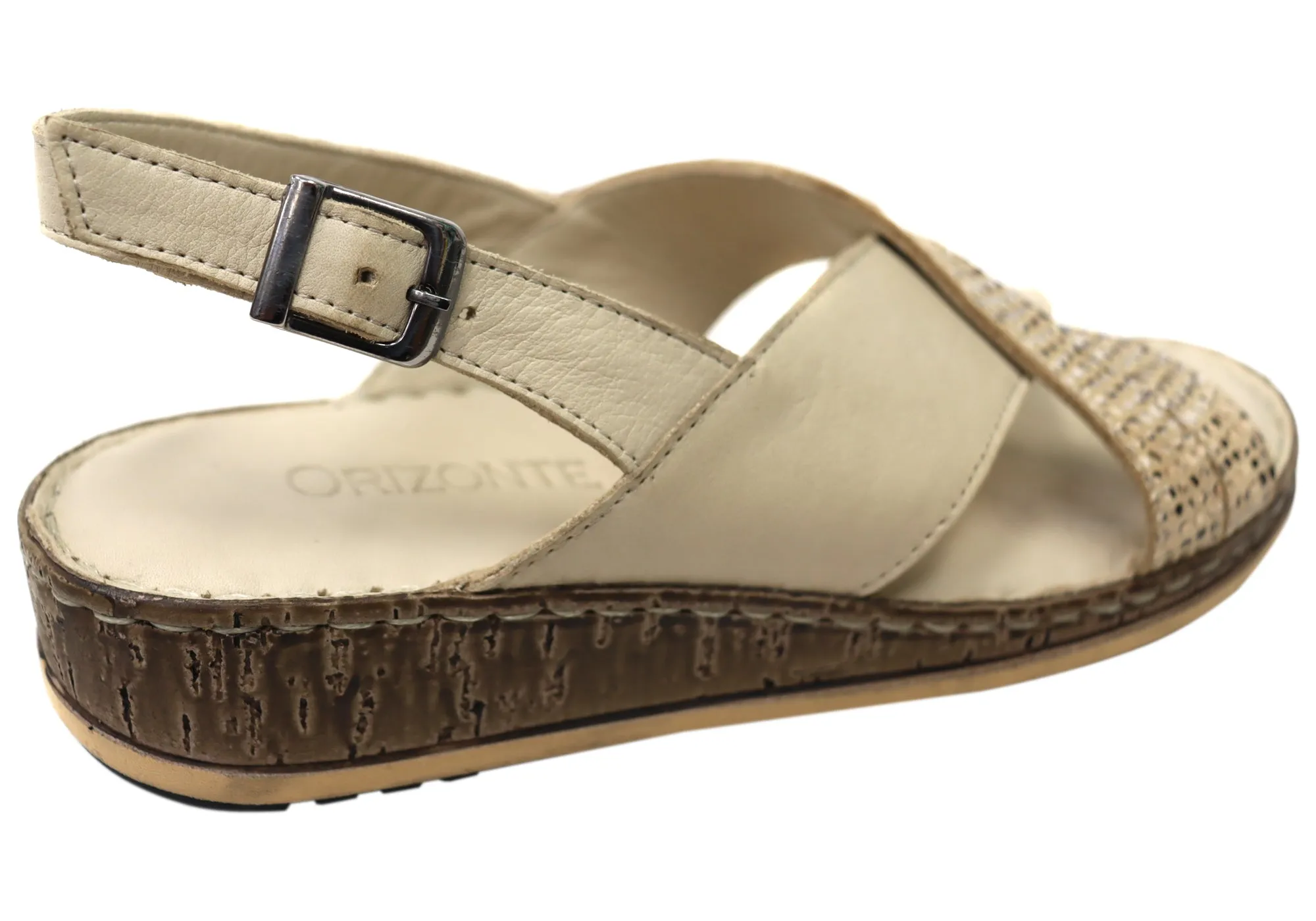 Orizonte Darita Womens Comfortable European Leather Sandals