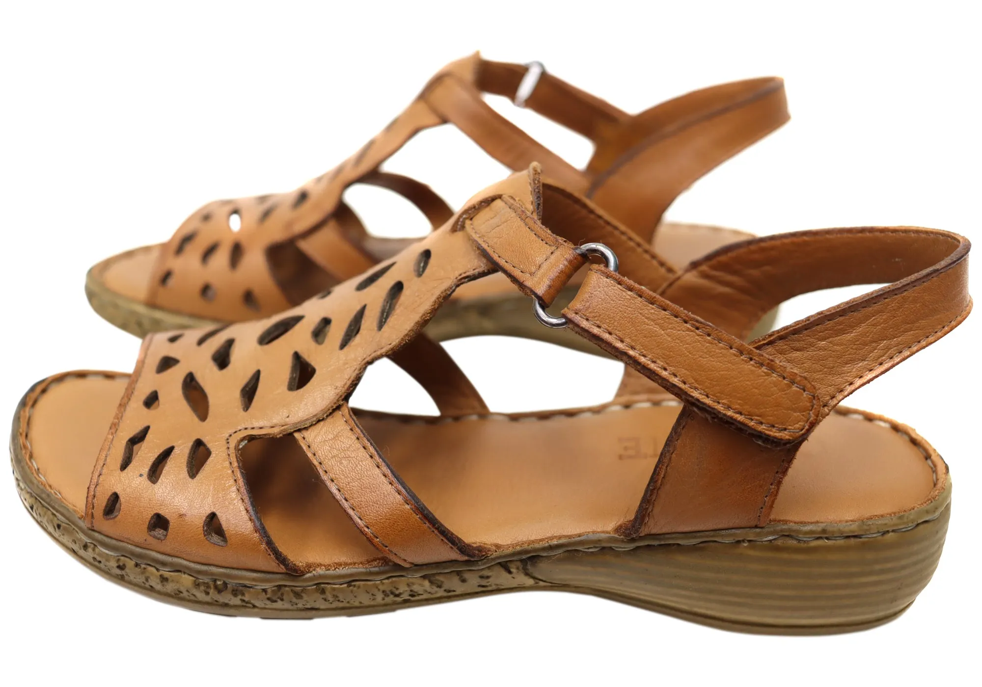 Orizonte Raya Womens Comfortable European Leather Sandals