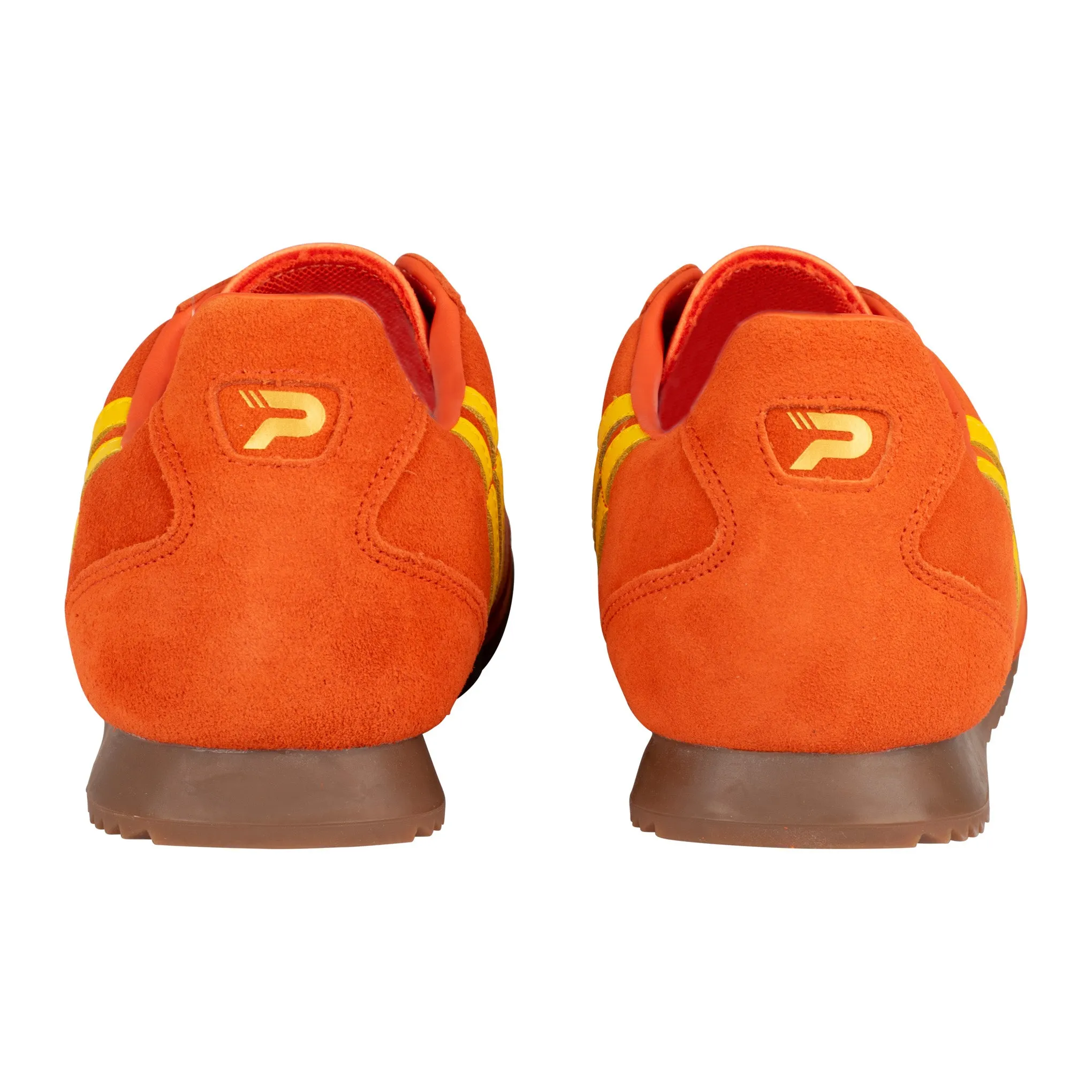 Patrick Rio Suede Trainers Orange/Yellow