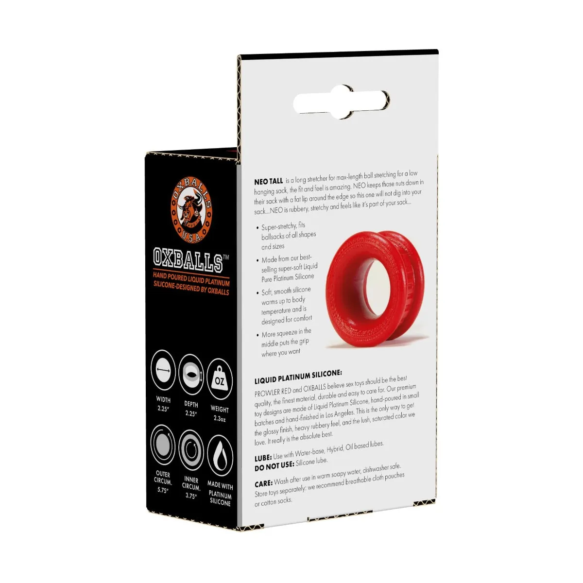 Prowler RED By Oxballs Neo Tall Ball Stretcher Red