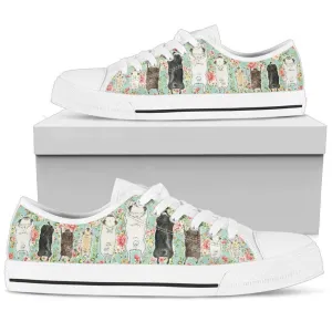 Pugs Women'S Low Top Shoe - Comfortable & Trendy Footwear, Dog Printed Shoes, Canvas Shoes For Men, Women