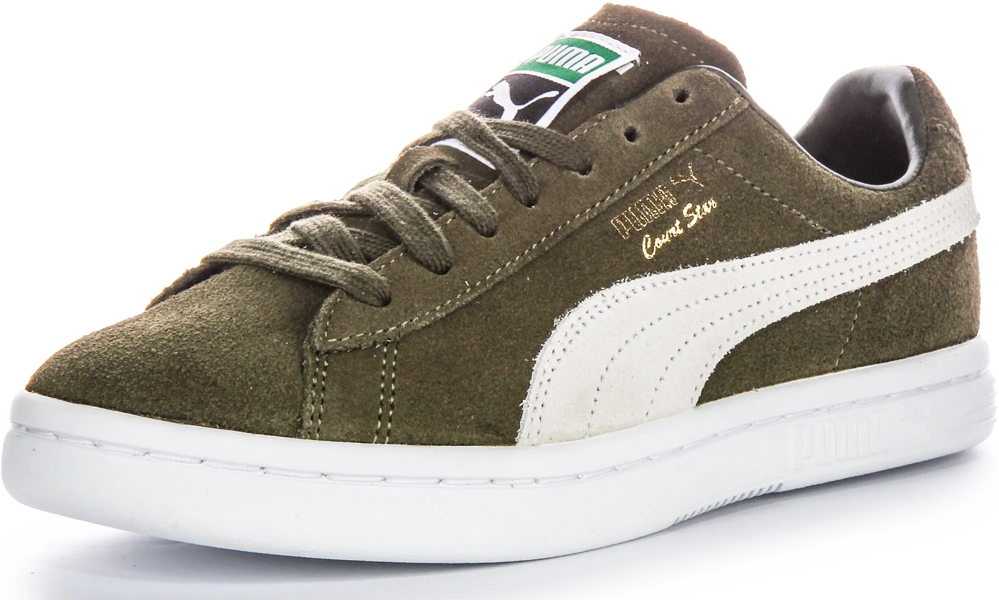 Puma Court Star Suede In Forest Green