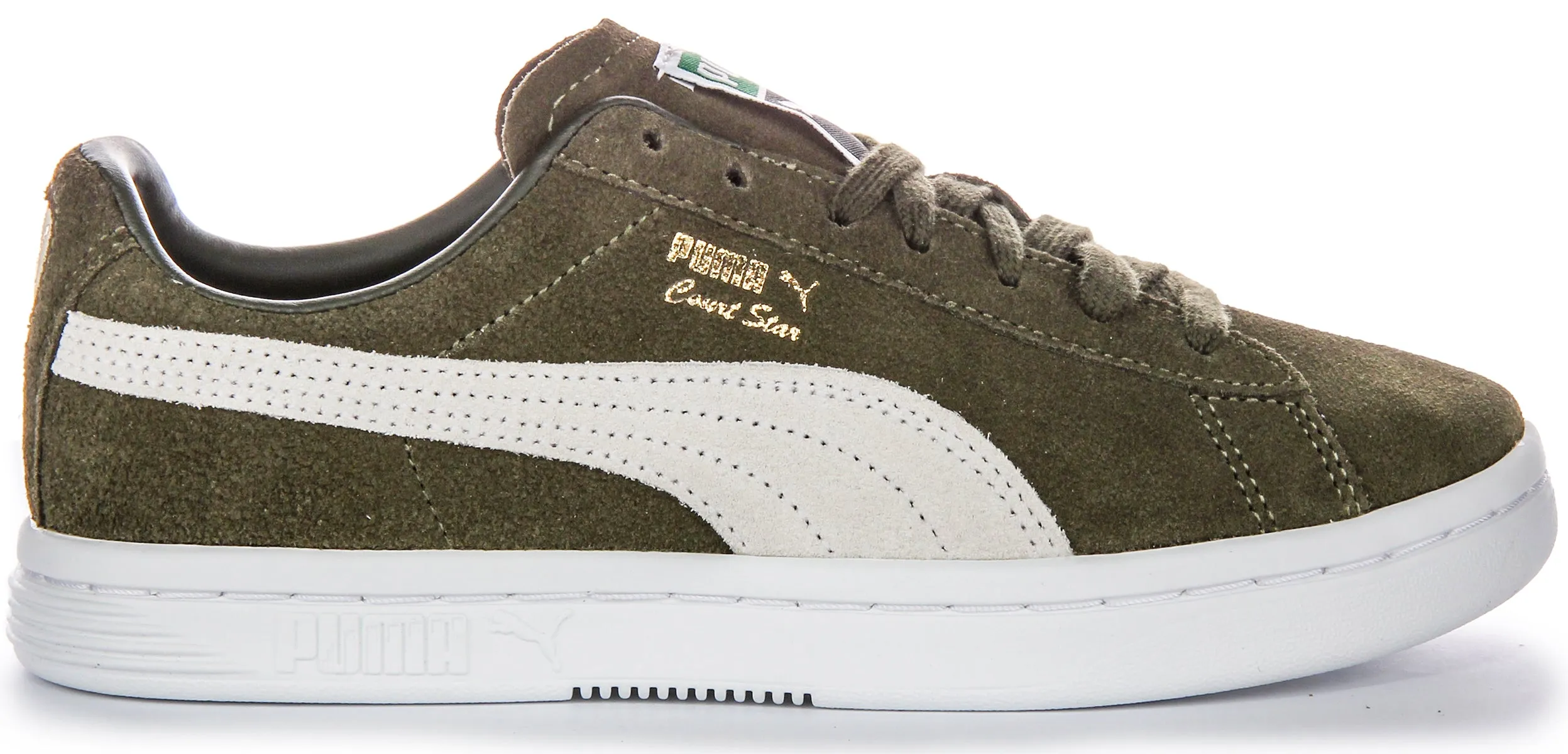 Puma Court Star Suede In Forest Green