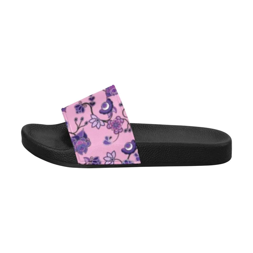 Purple Floral Amour Women's Slide Sandals