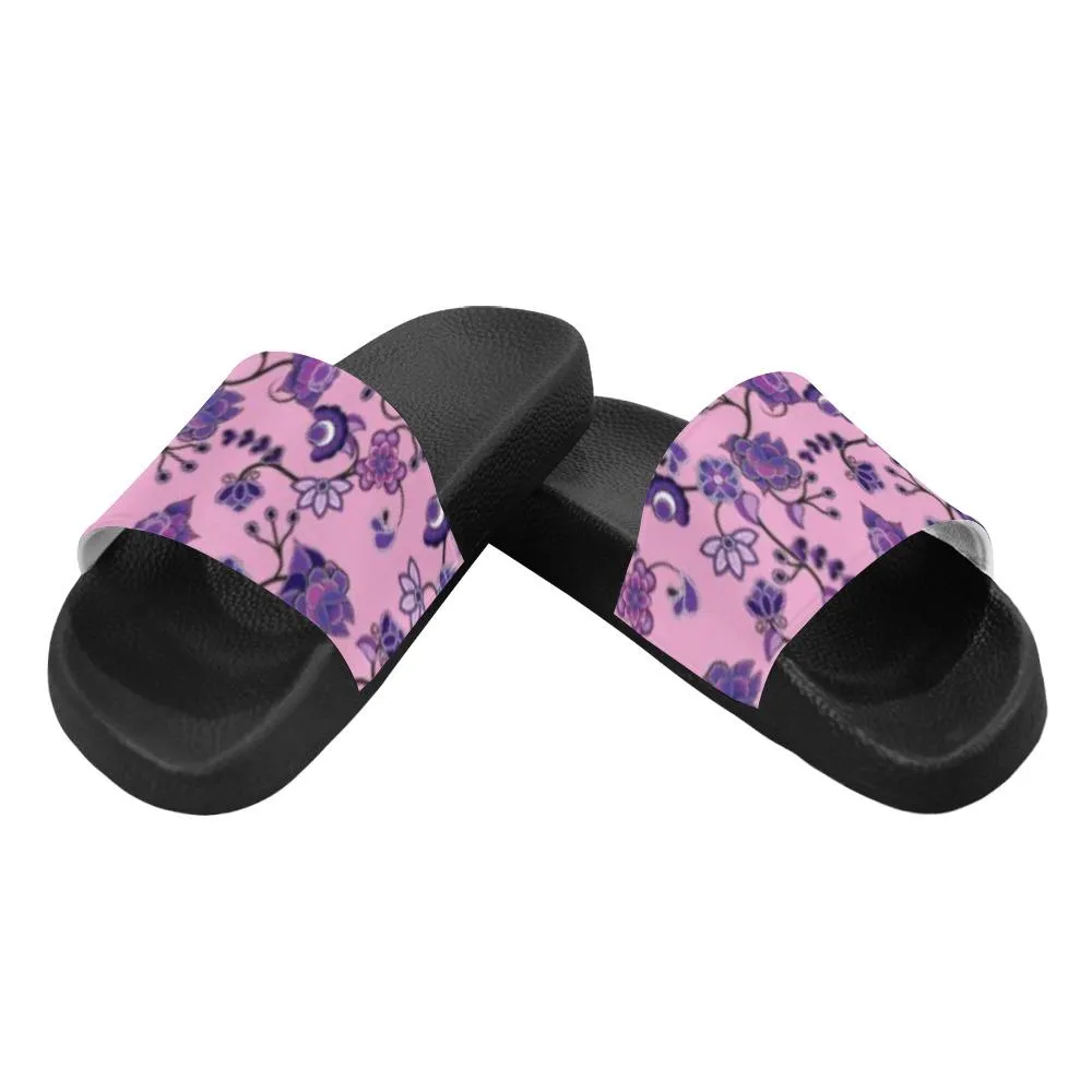 Purple Floral Amour Women's Slide Sandals