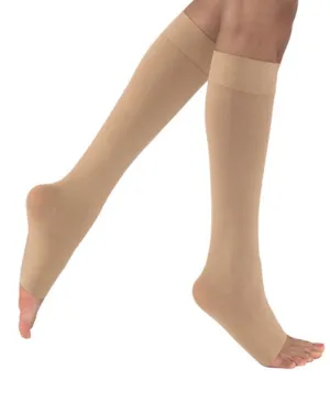 ReliefWear Women's LITES OPEN TOE Knee High Support Stockings 15-20 mmHg