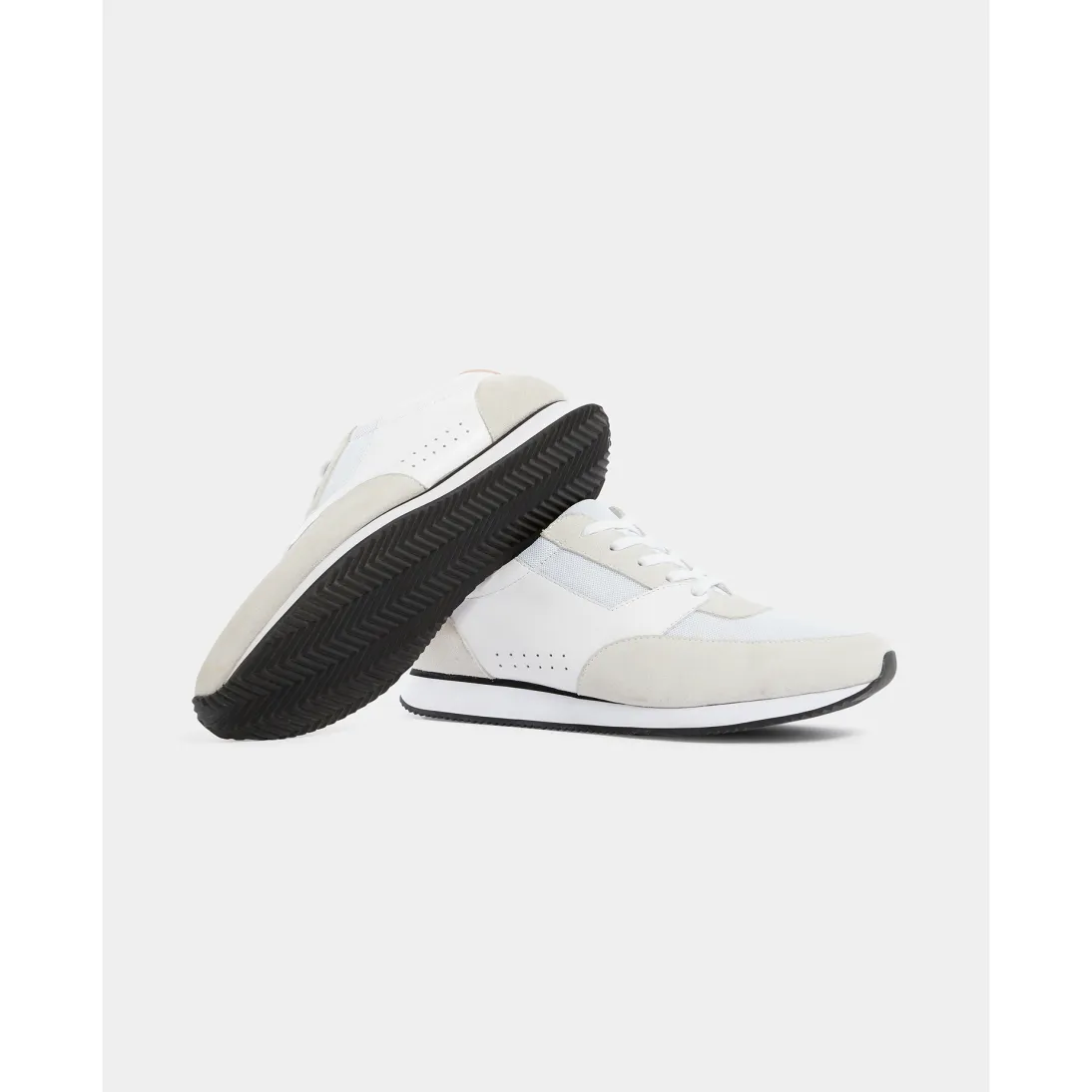 Remus Uomo BRUNO White Leather and Suede Men's Trainers