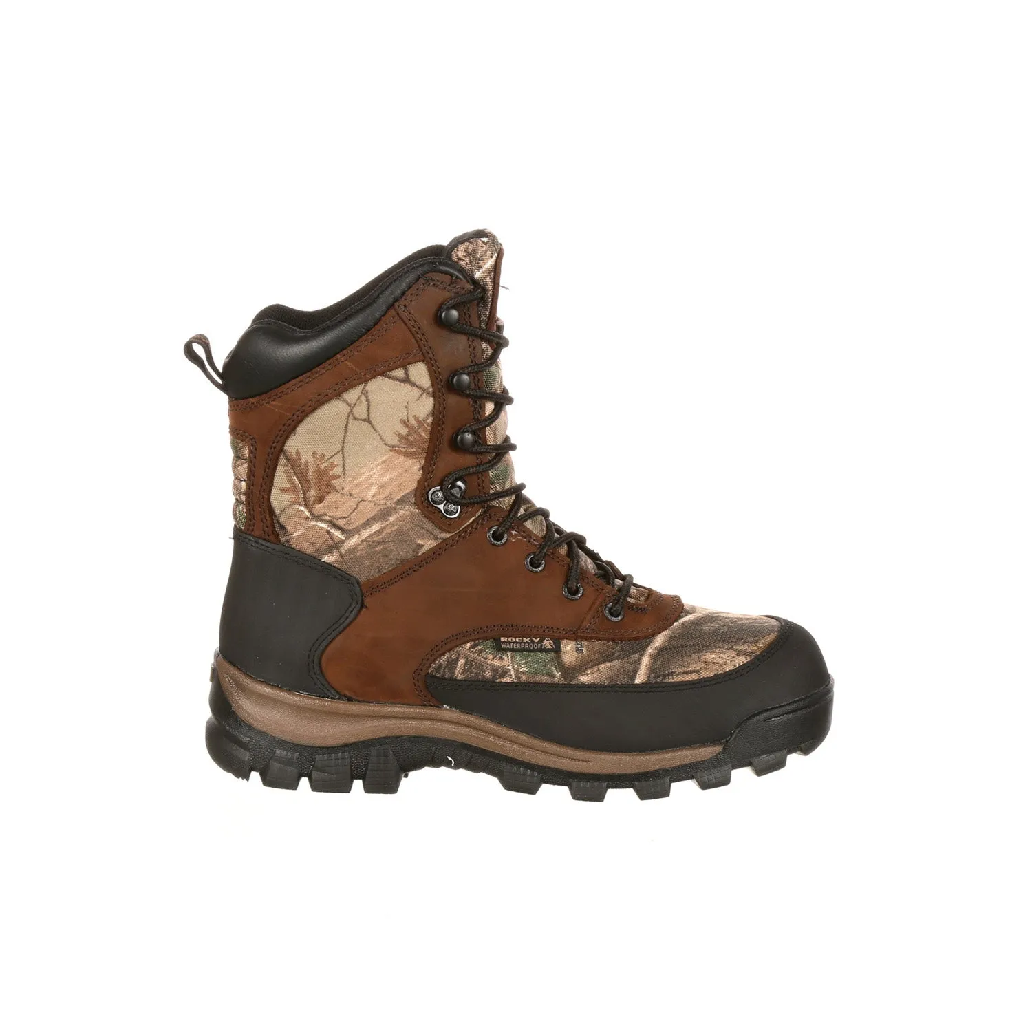 Rocky Mens Brown/Realtree AP Leather Core WP 400G Hunting Boots