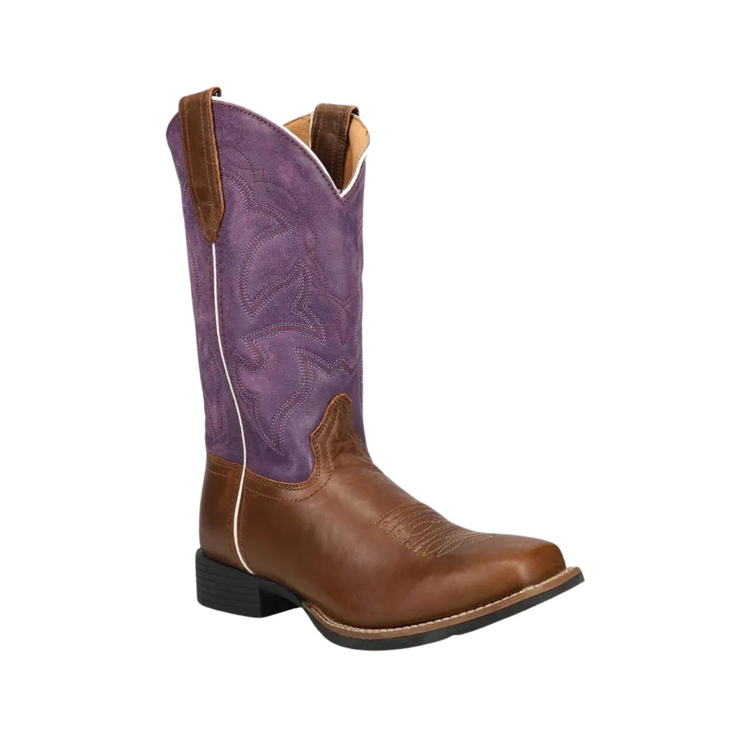 Roper Footwear Women's  Purple Leather Shaft Boots