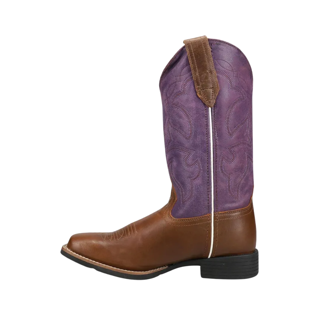 Roper Footwear Women's  Purple Leather Shaft Boots