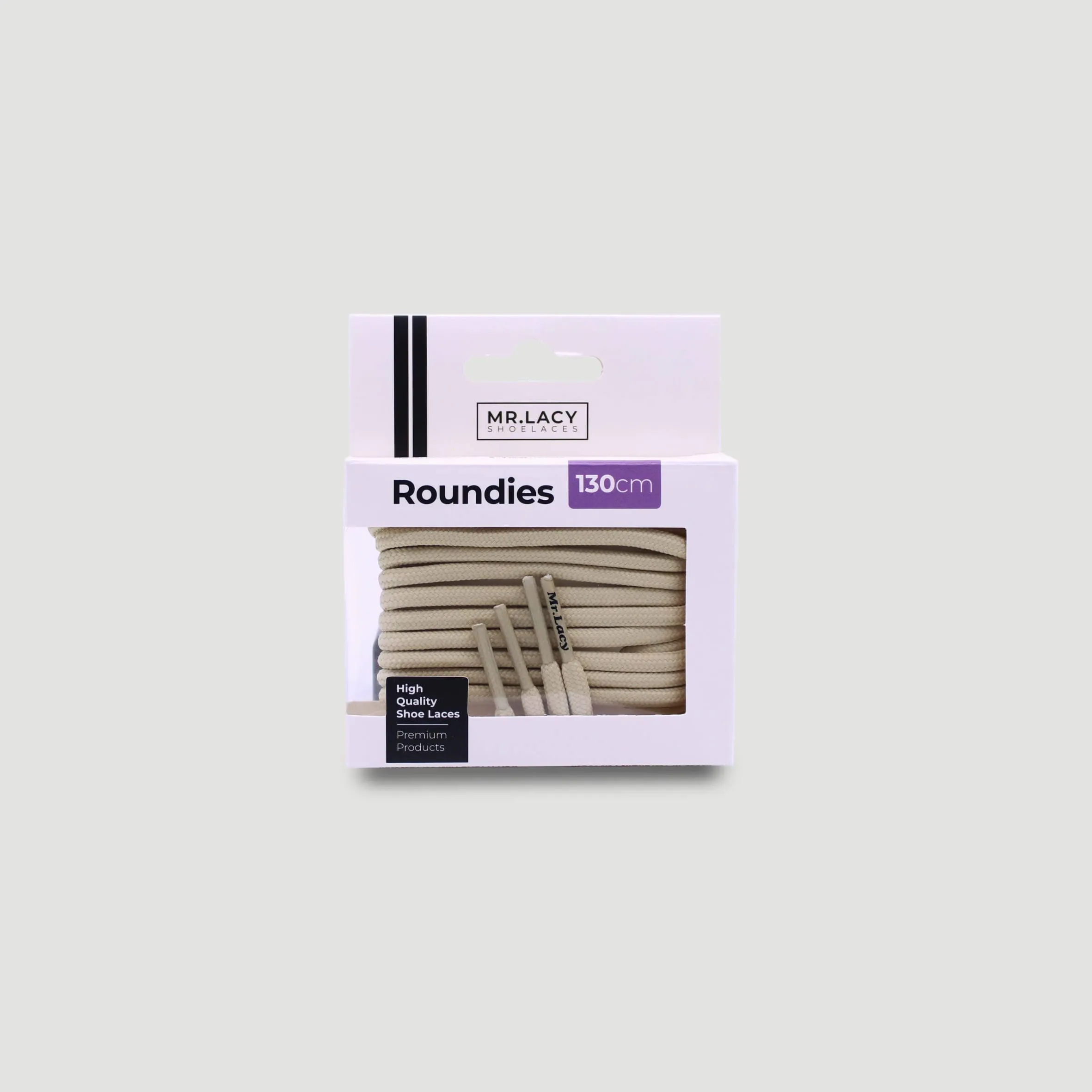 Roundies Shoelaces · Cream