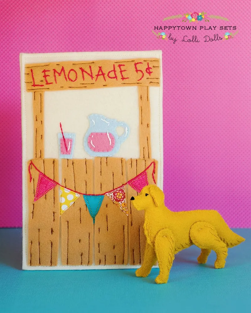 Ruthie and Kate Have A Lemonade Stand  - PDF Doll Pattern