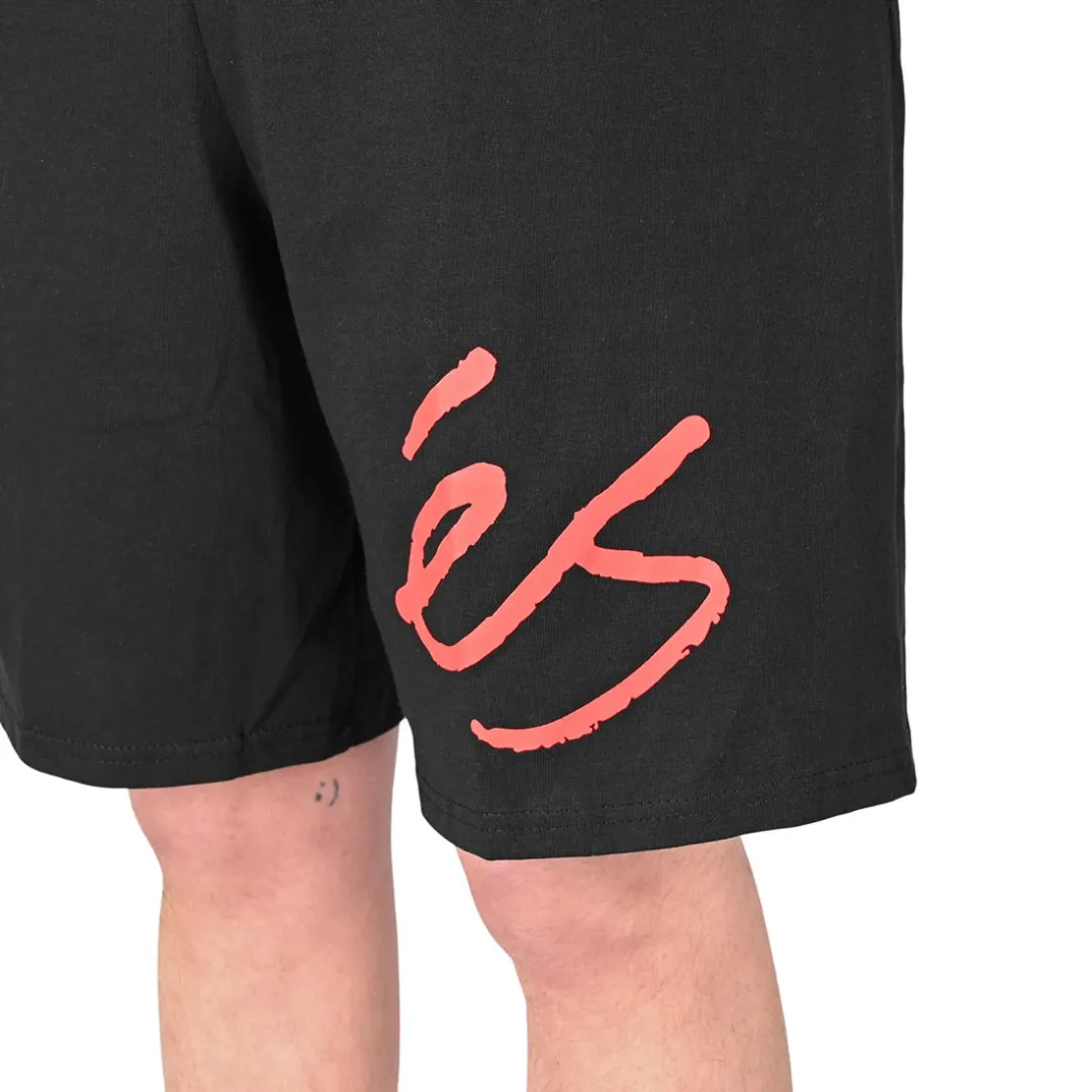 éS Footwear Big Script Sweat Shorts - Black