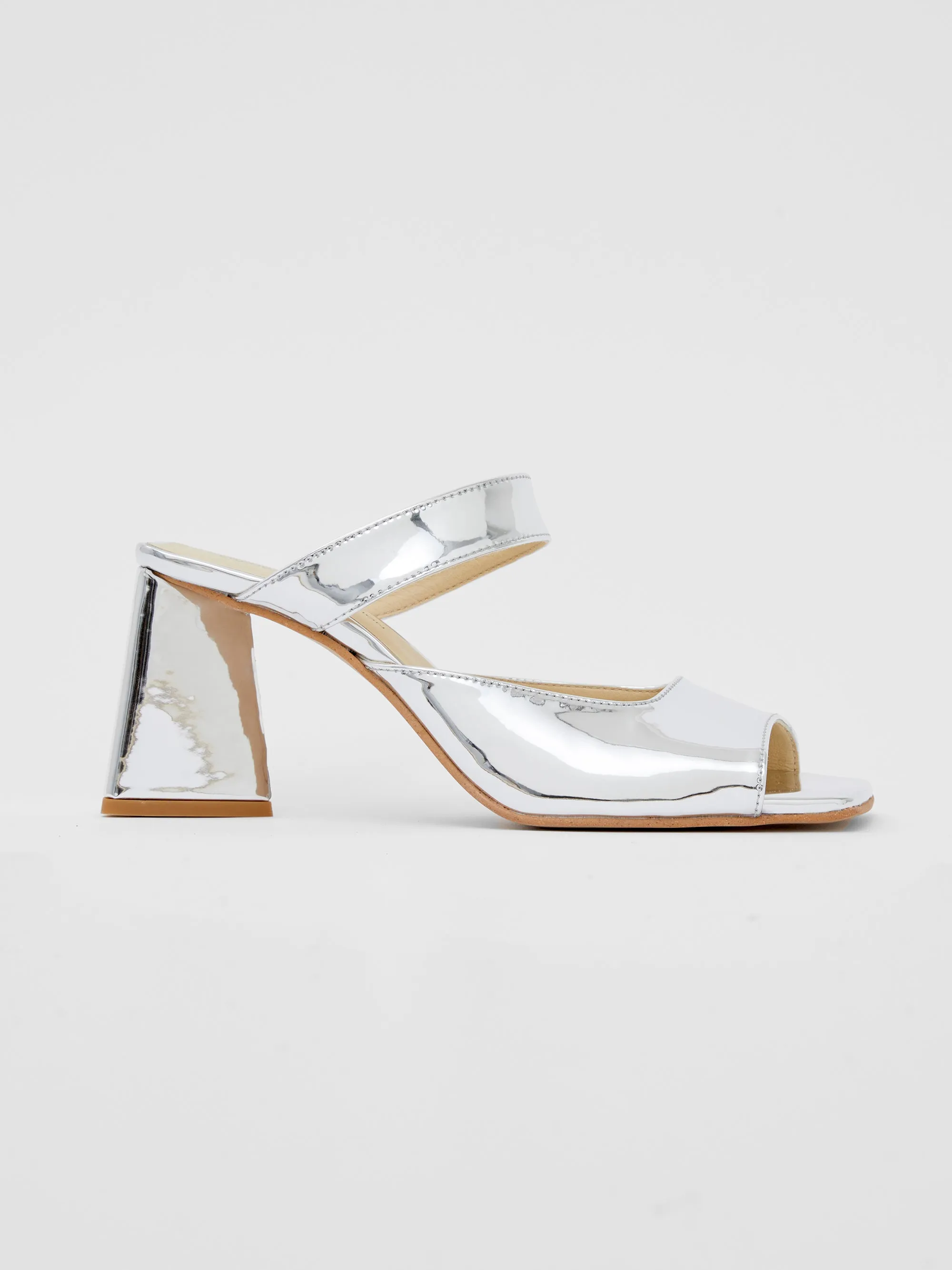 Sadie Mirror Metallic Heels