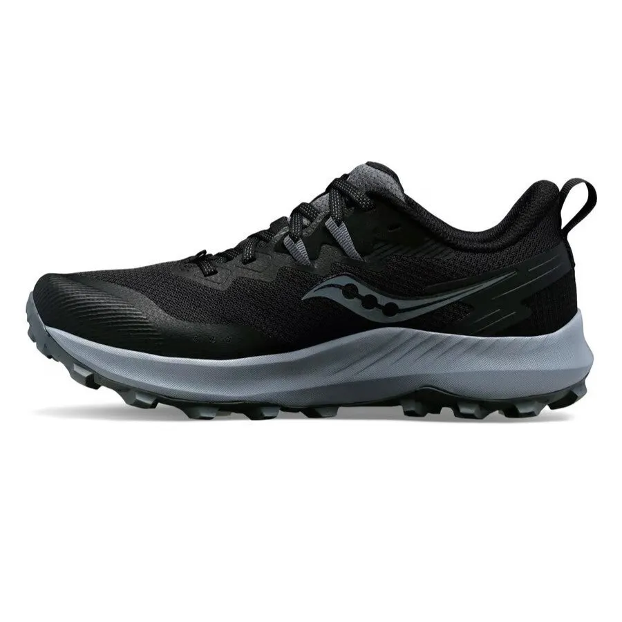 Saucony Peregrine 14 Wide | Black / Carbon | Mens