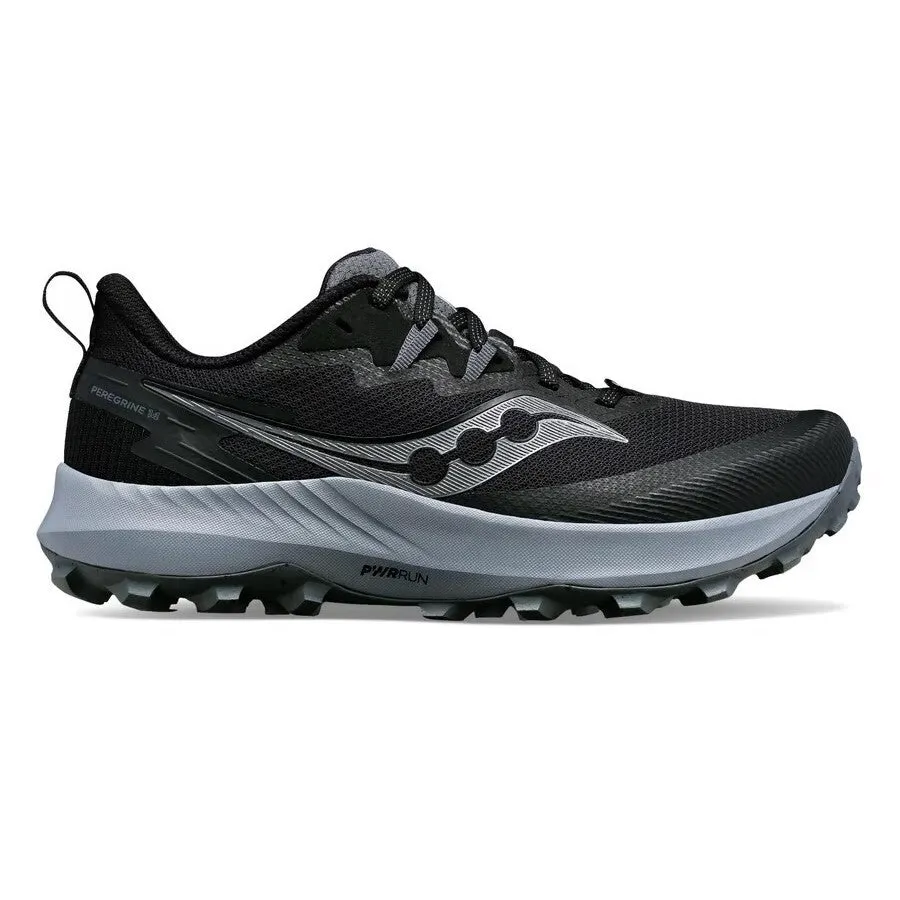 Saucony Peregrine 14 Wide | Black / Carbon | Mens