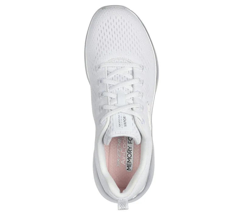 Skechers Womens Trainer Vapor Foam Midnight Glimmer White/Silver