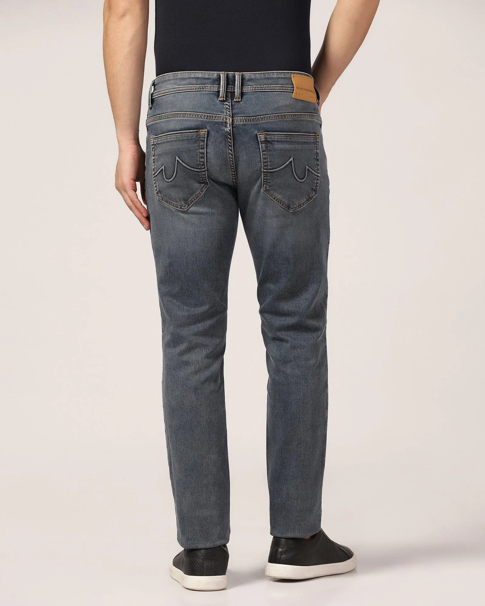 Slim Yonk Fit Indigo Textured Jeans - Lancer