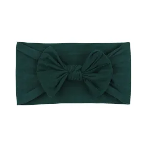 Soft Solid Colour Nylon Baby Headband in Teal