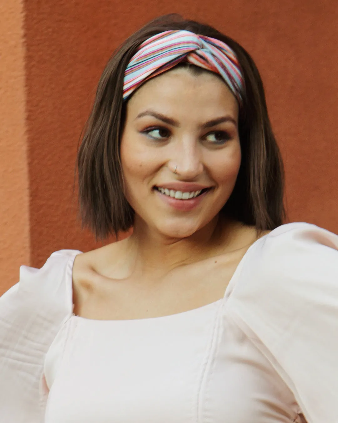 Southwest Stripe - Wide Jersey Knit Twist Headband