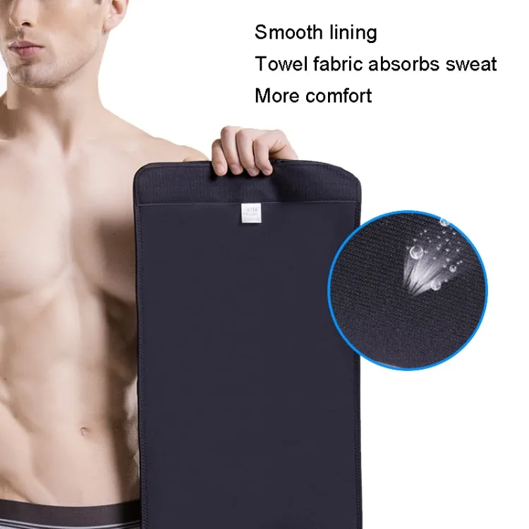 Sports Waist Belt Fitness Girdle Belly Belt Sweatproof Wide Waistband, Specification: L 25x95cm (Black)