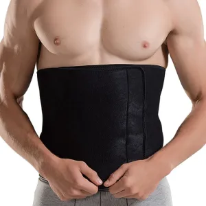 Sports Waist Belt Fitness Girdle Belly Belt Sweatproof Wide Waistband, Specification: L 25x95cm (Black)