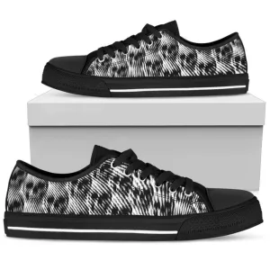 Stylish Illusion Skull Pattern Low Top Shoes , Low Top Sneaker, Low Top Canvas Shoes