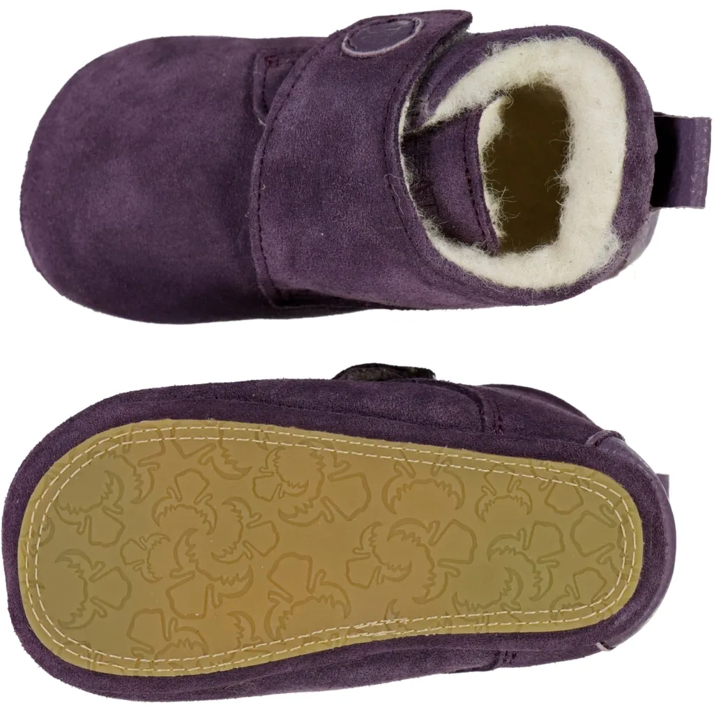 Taj Wool Indoor Shoe - berry