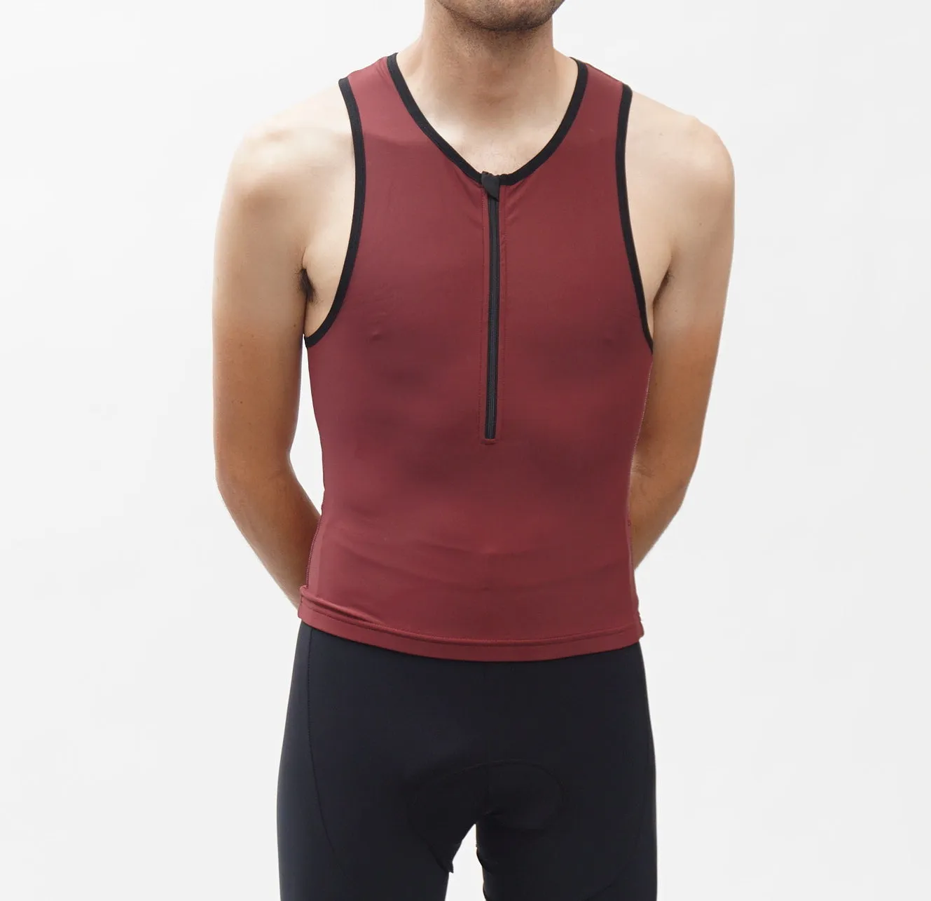 The Burgundy Tri Top