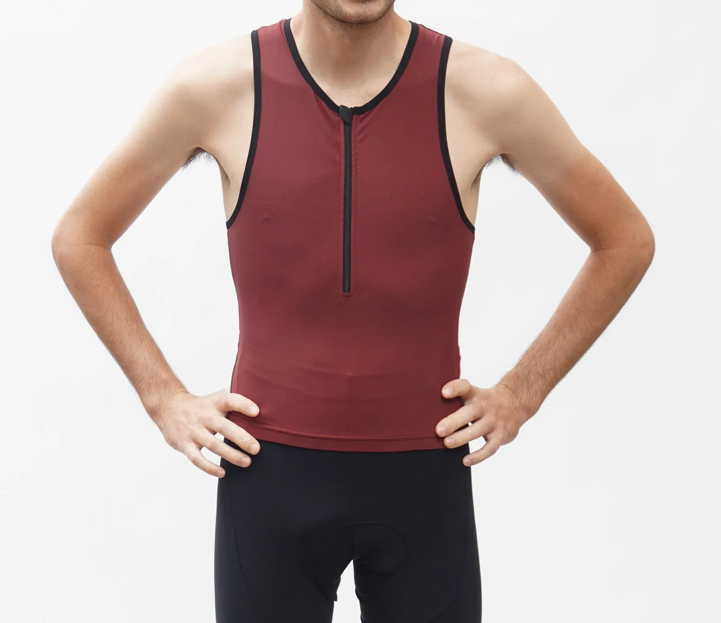 The Burgundy Tri Top