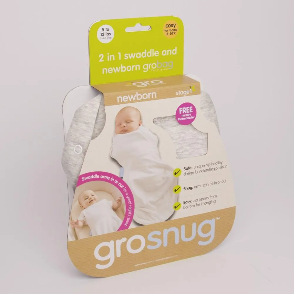 The Gro Co.  - Gro-Snug - Grey Marl - Light - Newborn