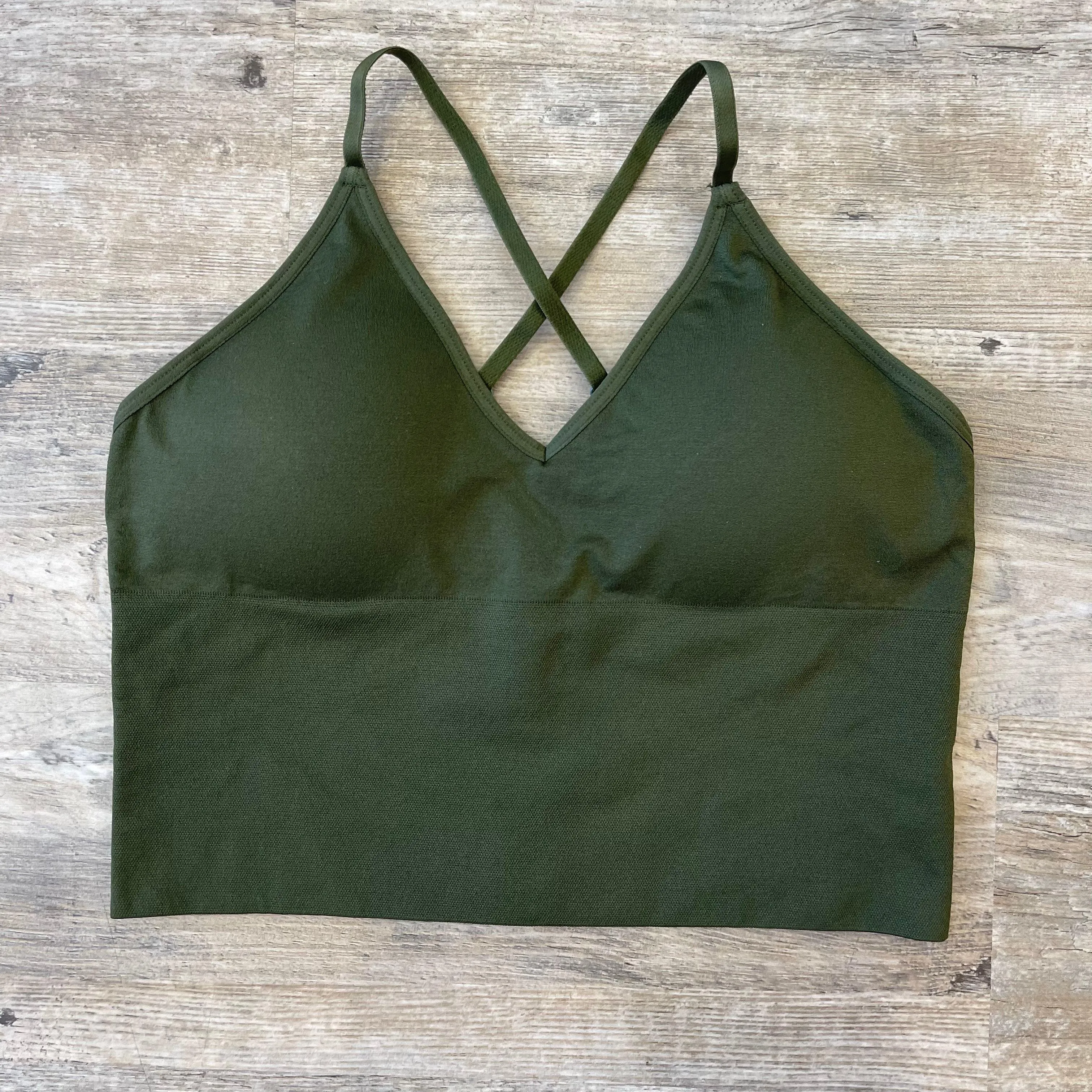 The "Seamless" Cross Back Crop Bralette