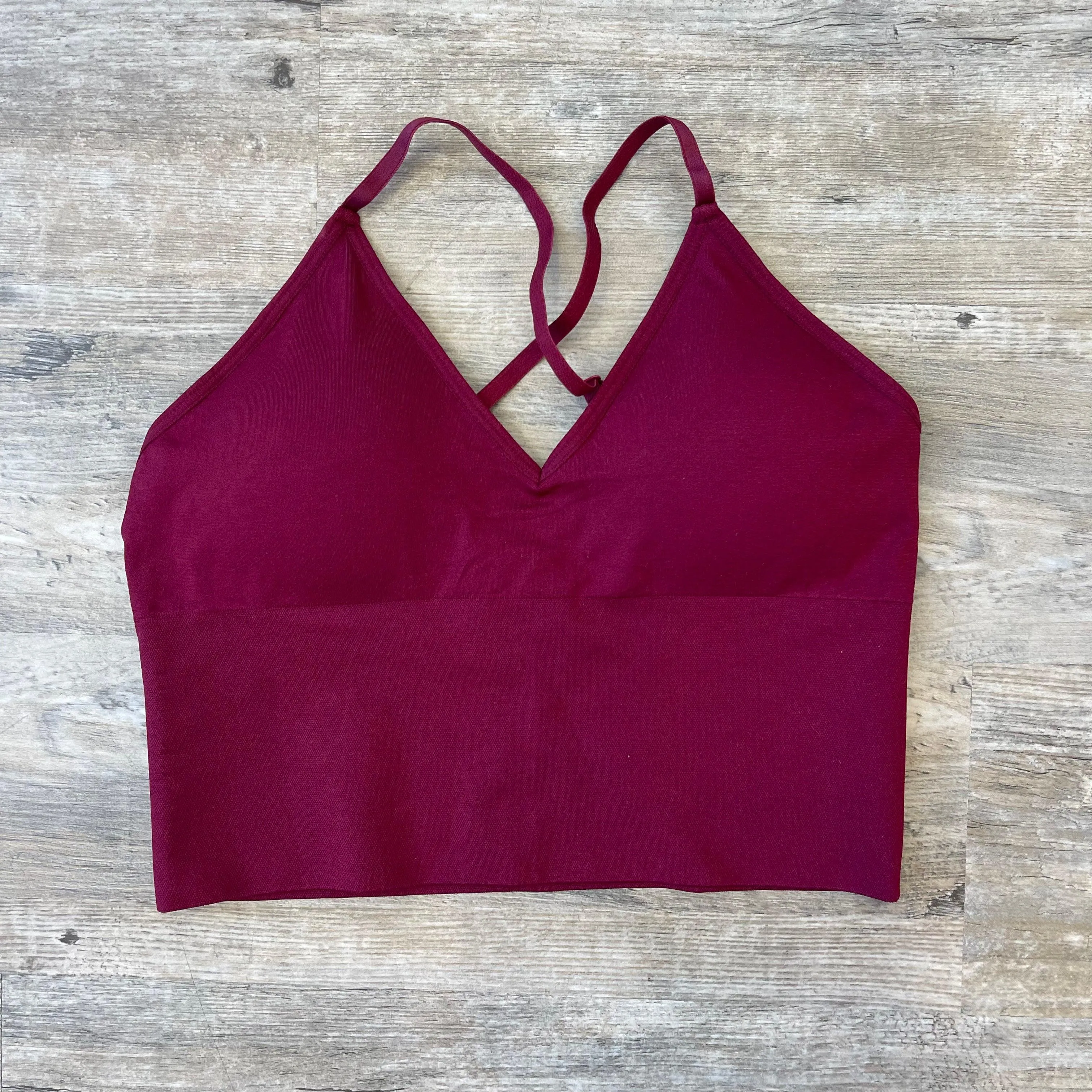 The "Seamless" Cross Back Crop Bralette