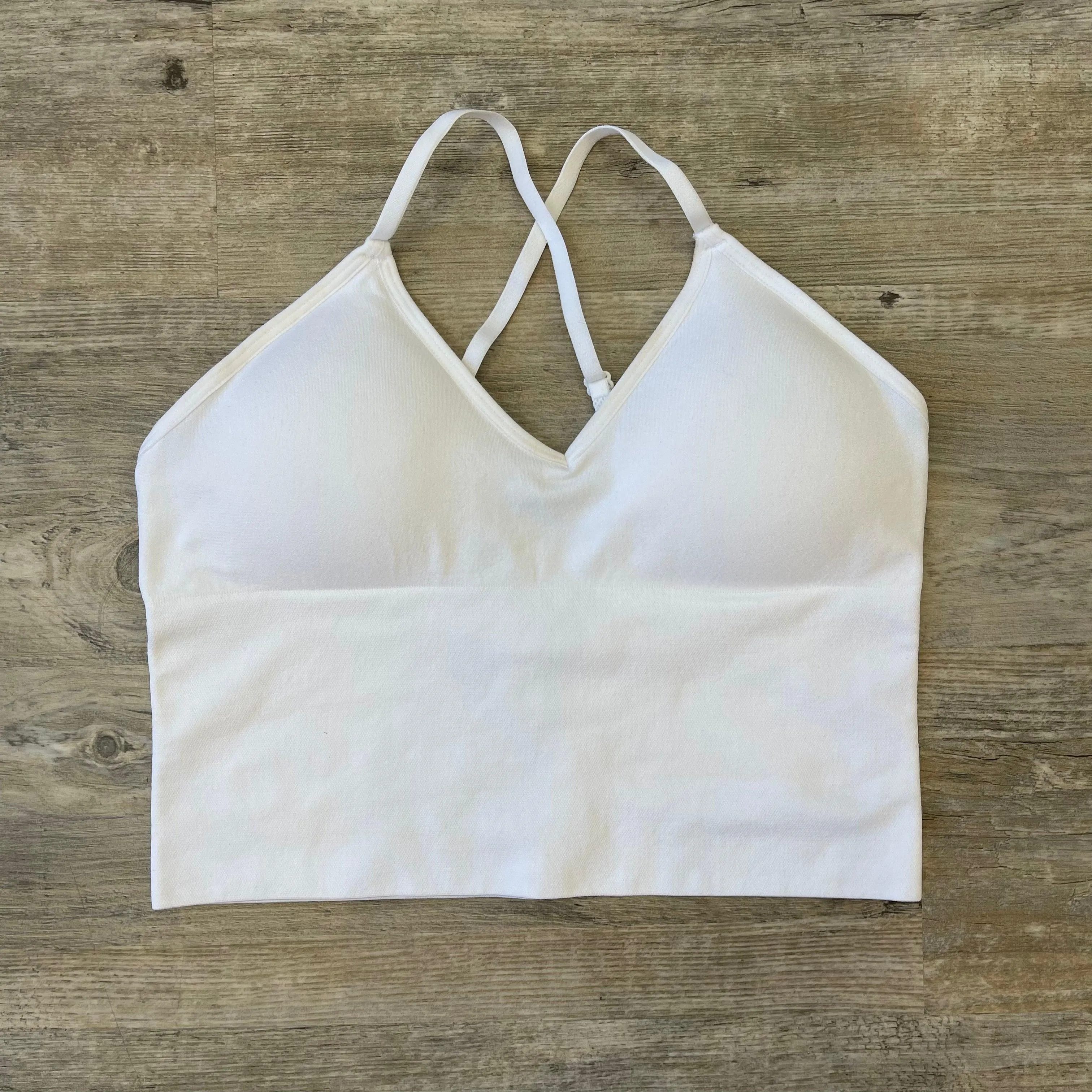 The "Seamless" Cross Back Crop Bralette