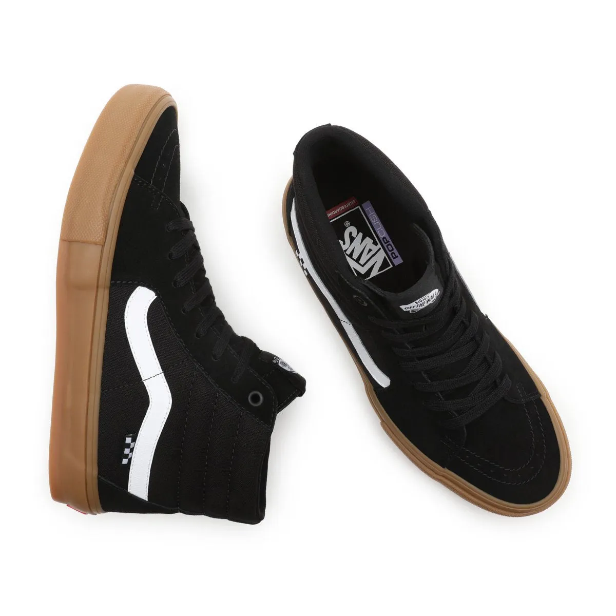 Tênis Vans - Skate Sk8 Hi Black / Gum