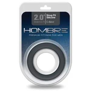 Topco - Hombre Snug Fit Silicone Cock Ring (Black)